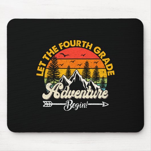 Lass das Abenteuer der vierten Klasse beginnen 4. Mousepad (Vorne)