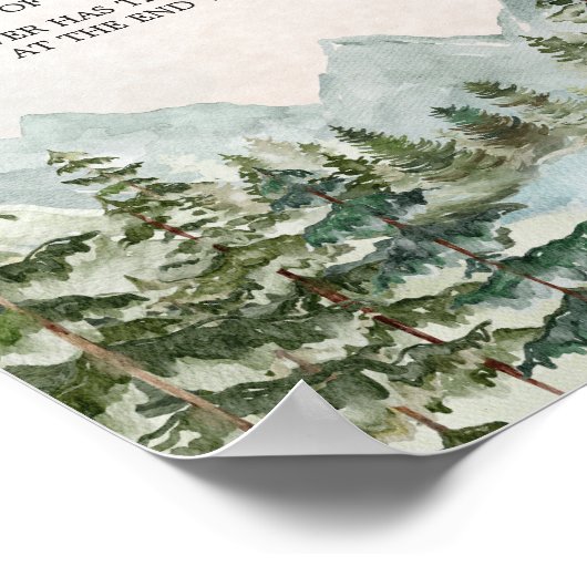 Lass das Adventure Begin Woodland Don't Say Baby Poster (Ecke)