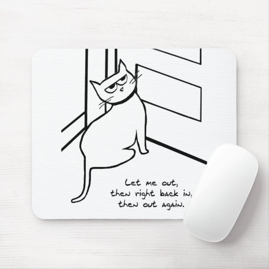 Lass das Cat Out - Funny Cat Geschenk für Katzen L Mousepad (Mit Mouse)