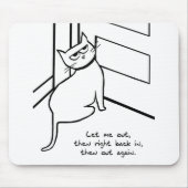Lass das Cat Out - Funny Cat Geschenk für Katzen L Mousepad (Vorne)