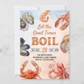 Lass das gute Party der guten Zeiten, Meeresfrücht Einladung (Vorderseite)