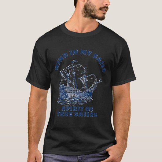 Lass, das Herz sei ein Kapitän auf See. T-Shirt (Vorderseite)