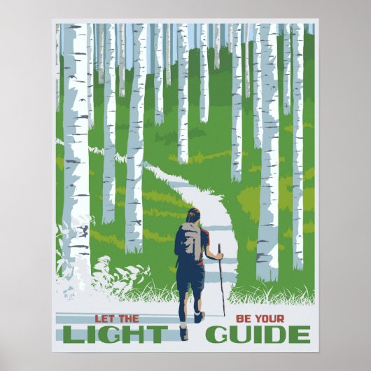Lass das Licht zu Ihrem Führer Poster (Vorne)
