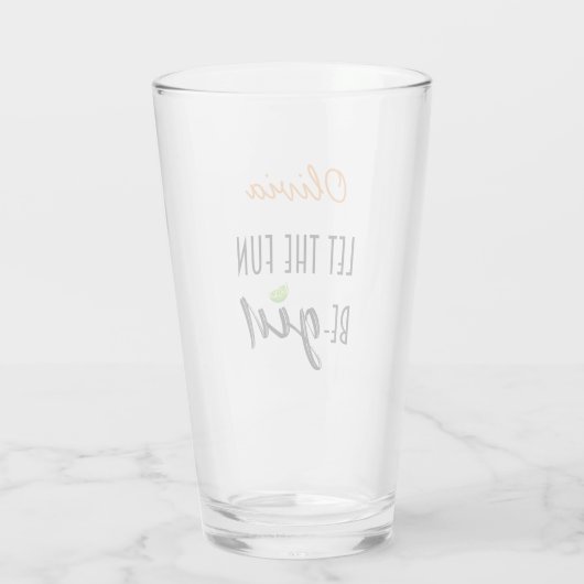 Lass das lustige, personalisierte Glas (Rückseite)