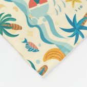 Lass das Meer Set, das du gratis und die Sonne küs Fleecedecke (Ecke)
