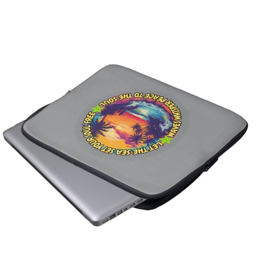 Lass das Meer Set Ihr Soul kostenlos Laptopschutzhülle (Vorne Knopf)