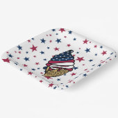 Lass das Party! Red White Blue Ice Creme Pappteller (Gewinkelt)