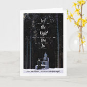 Lass das Richtige in Alternativfilm-Poster Karte (Gelbe Blume)