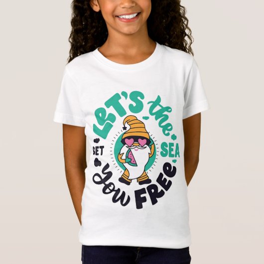 Lass das Sea Set You Free Gnome T-Shirt (Vorderseite)