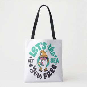 Lass das Sea Set You Free Gnome T-Shirt Tasche