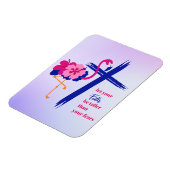 Lass, dass dein Glaube größer ist als dein Zitat Magnet (Linke Seite)