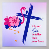 Lass, dass dein Glaube größer ist als dein Zitat Poster (Vorne)