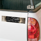 Lass, dass dein Glaube größer ist als deine Angst Autoaufkleber (Auf Lkw)