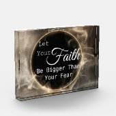 Lass, dass dein Glaube größer ist als deine Angst Fotoblock (Links)