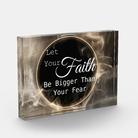 Lass, dass dein Glaube größer ist als deine Angst Fotoblock (Links)