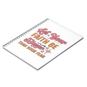 Lass, dass dein Glaube größer ist als deine Angst Notizblock (Linke Seite)