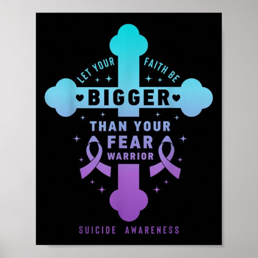 Lass, dass dein Glaube größer ist als deine Angst, Poster (Vorne)