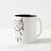 Lass, dass dein Glaube stärker ist als deine Ängst Zweifarbige Tasse (VorderseiteRechts)