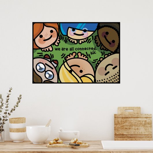 lass, dass deine Mauer funktioniert. Poster (Küche)