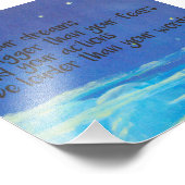 Lass, dass deine Träume größer sind als deine Ängs Fotodruck (Ecke)