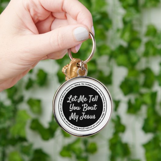 Lass, dass ich dir von meinem Jesus erzähle Schlüsselanhänger (Hand)