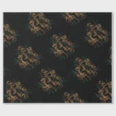 Lass, dass wir eine fröhliche und helle Goldfoil-T Geschenkpapier (Flach)