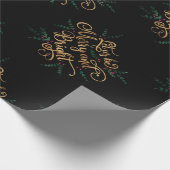 Lass, dass wir eine fröhliche und helle Goldfoil-T Geschenkpapier (Ecke)