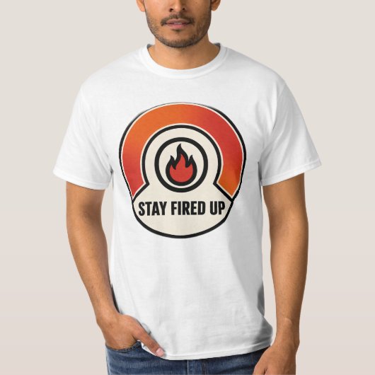 Lass Dein Feuer Leiten – Motivation Flame Shirt (Vorderseite)