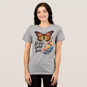 Lass dein Geist-Schmetterling-T-Shirt Tri-Blend Shirt (Vorderseite voll)