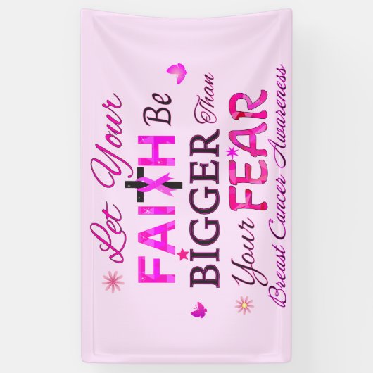 Lass dein GLAUBEN GRÖSSER Banner (Vertikal)