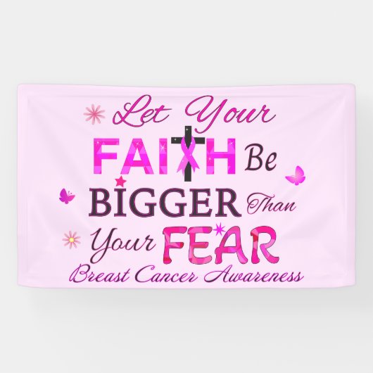 Lass dein GLAUBEN GRÖSSER Banner (Horizontal)