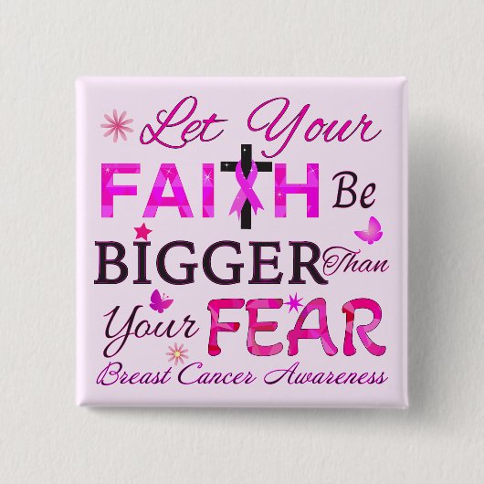 Lass dein GLAUBEN GRÖSSER Button (Vorderseite)