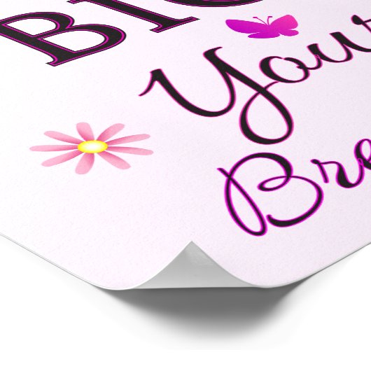 Lass dein GLAUBEN GRÖSSER Poster (Ecke)