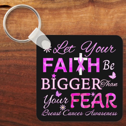 Lass dein GLAUBEN GRÖSSER Schlüsselanhänger (Vorderseite)