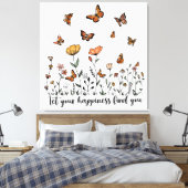 Lass dein Glück und finde dich Leinwanddruck (Insitu (Schlafzimmer))