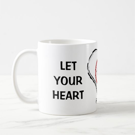 Lass dein Herz als Kompass v1-6-1 Kaffeetasse (Links)