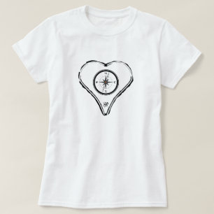 Lass dein Herz als Kompass v1 T-Shirt