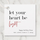 Lass Dein Herz als leichter Urlaub Geschenkanhänger (Vorderseite)