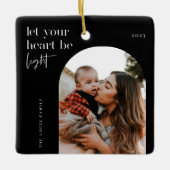Lass dein Herz als leichtes Arch-Foto Keramikornament (Vorderseite)