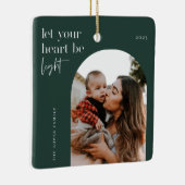 Lass dein Herz als leichtes Arch-Foto Keramikornament (Rechts)