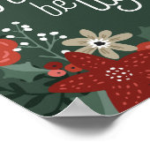 Lass dein Herz als Light Poinsettia Foliage Poster (Ecke)