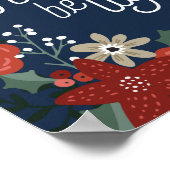 Lass dein Herz als Light Poinsettia Foliage Poster (Ecke)