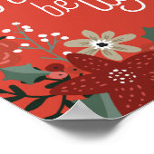 Lass dein Herz als Light Poinsettia Foliage Poster (Ecke)