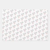 Lass dein Herz sei hellrot Weihnachten Geschenkpapier Set (Vorderseite)