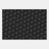 Lass dein Herz sei leicht schwarz Weihnachten Geschenkpapier Set (Vorderseite)