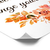 Lass dein Lächeln und verändere die Welt Poster (Ecke)