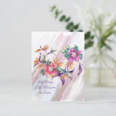 Lass dein Leben Blossom in der Leinwand Liebe Post Postkarte (Stehend Vorderseite)