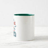 Lass Dein Leuchtturm-Zitat Zweifarbige Tasse (Mittel)