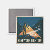 Lass Dein Licht An Magnet (Vorderseite/Rückseite)