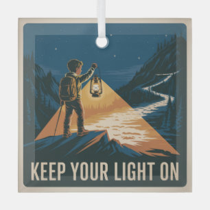Lass Dein Licht An Ornament Aus Glas